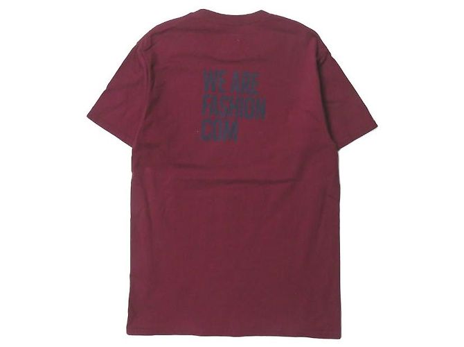 Autre Marque Camiseta ts(s) Back Logo S/S de algodón burdeos