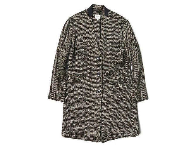 Autre Marque Bellerose Wool Blend Herringbone Coat