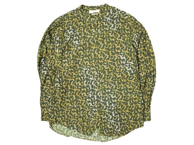 Autre Marque ISABEL MARANT ETOILE Rayon Print Blouse Mustard