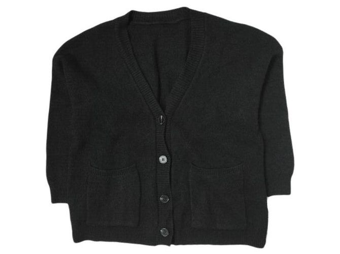 Autre Marque LOCKERE STRICKJACKE BLAU FRAU SCHWARZ