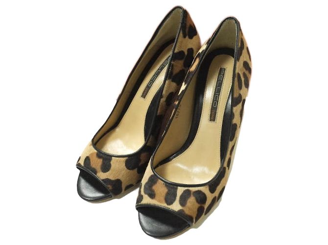 Autre Marque PELLICO SUNNY GARDENIA Zapatos de tacón abierto Estampado de leopardo