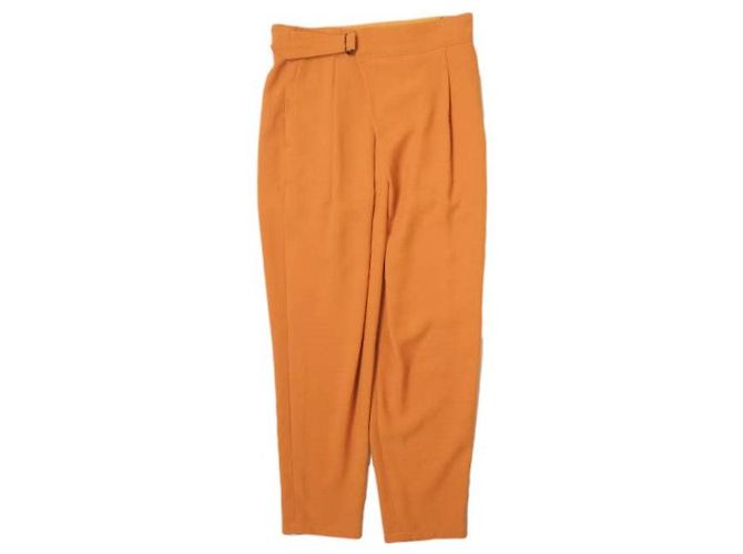 Autre Marque FORMO Wrap Stretch-Hosen aus Polyester Orange