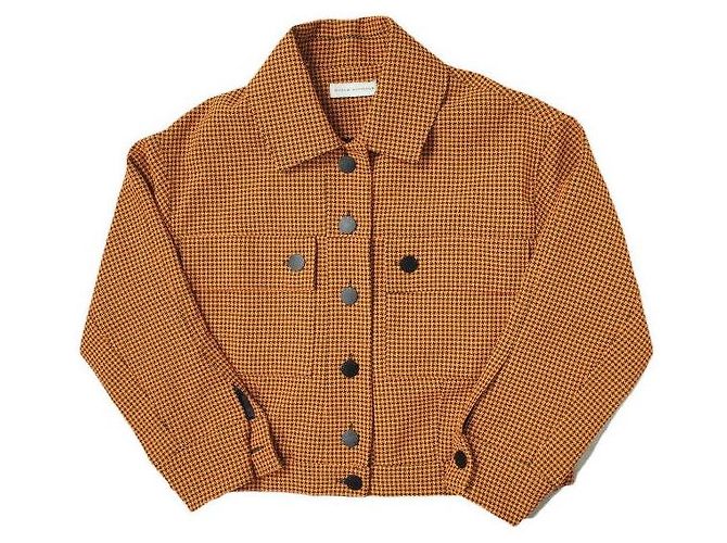 Autre Marque MYKKE HOFMANN houndstooth jacket Orange