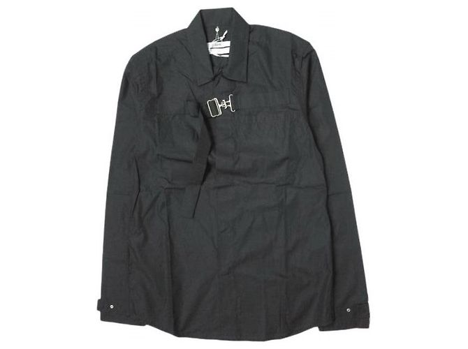 Autre Marque Camicia in cotone OAMC con bretelle XS nera