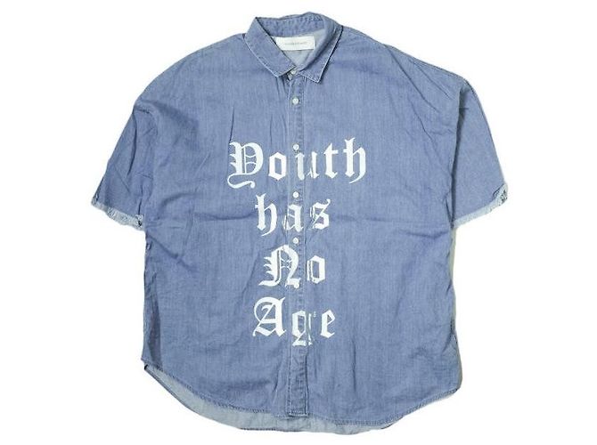 Autre Marque Camicia a maniche corte in denim GOODBETTERBEST Blu