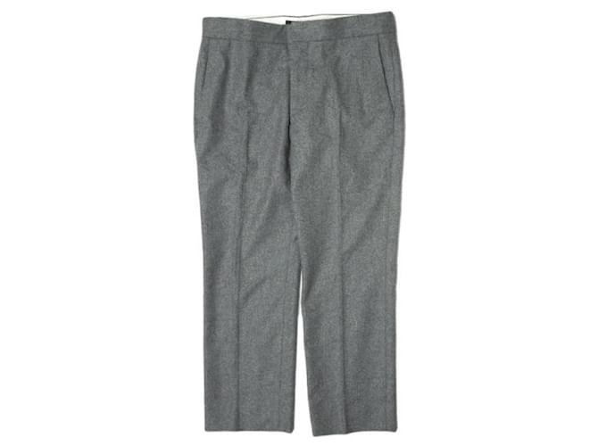 Autre Marque Drawer Wool Press Pants Gray 38 Brown  ref.1935666