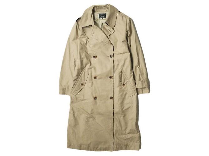 Autre Marque Trench coat de gabardina ligera 23ku Beige