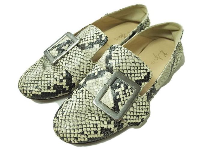 Autre Marque K.Spin Scarpe Flat Monk Strap Python Stampa python 