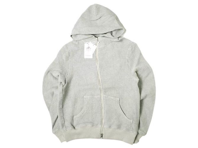 Autre Marque MOLETOM COM CAPUZ E ZÍPER HONEYCOMB DE ALGODÃO Marrom