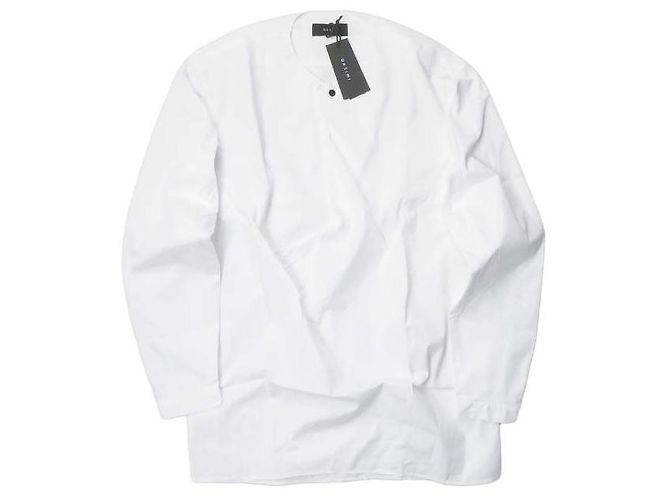 Autre Marque Camisa de popeline de algodão QASIMI SH13 Branco