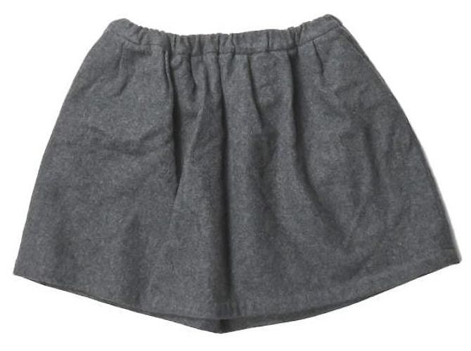 Autre Marque Jupe facile en flanelle VETRA, laine, gris, taille 34 Marron