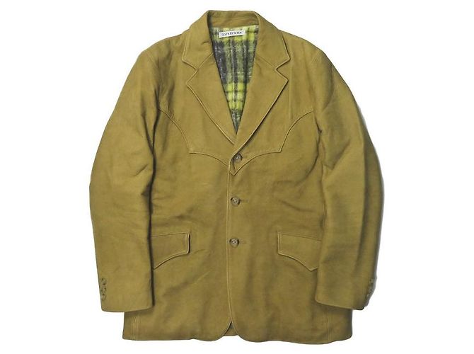 Autre Marque 7x7 Western-Lederjacke M Gold Nubuck
