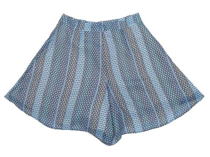 Autre Marque FINDERS KEEPERS Marconi Top Print Shorts Blau