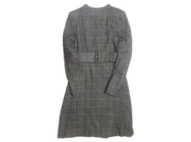 Autre Marque TOGA PULLA Wollkarodress grau Braun