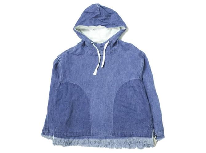 Autre Marque ATELIER BETON Denim Anorak Jacket Blue  ref.1936348