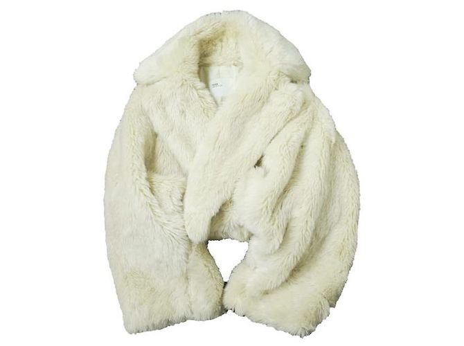Autre Marque TOGA Faux Fur Jacket Eggshell