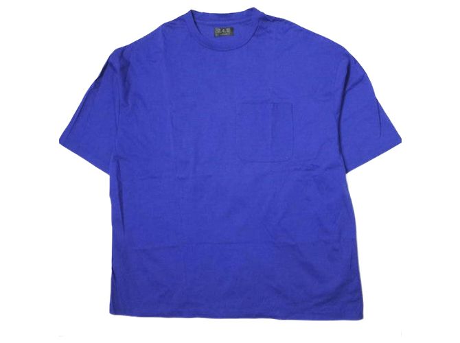 Autre Marque Camiseta con bolsillo A4A Silket azul de algodón