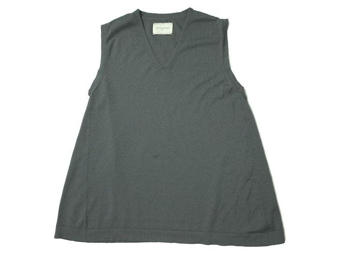 Autre Marque Pull en maille sans manches United Arrows Gris