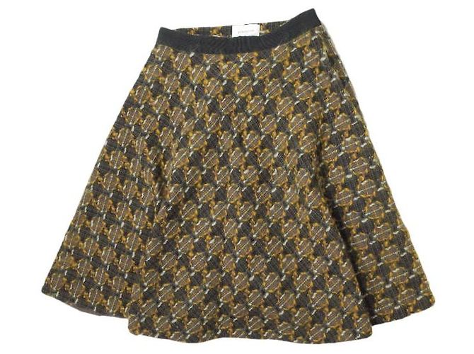 Autre Marque Saia de lã tricotada J&M Davidson Marrom