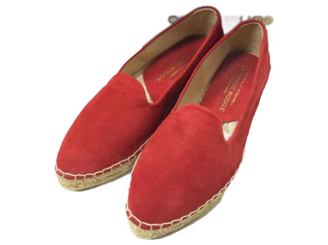 Autre Marque ROTE Wildlederschuhe ESPADRILLES DER ROTE KRABBE