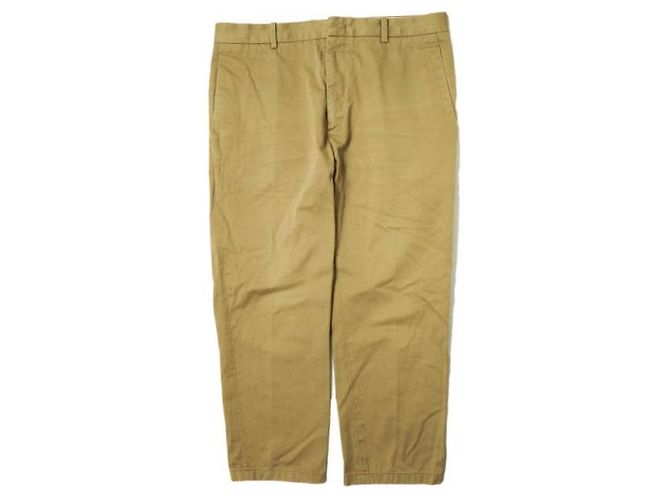 Pantalones de algodón de corte tapered Jil Sander Beige
