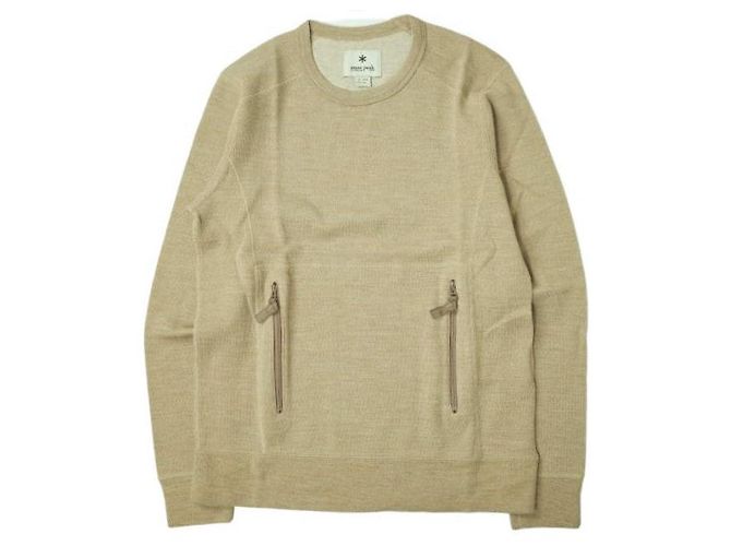 Autre Marque Snow Peak Wollstrickpullover XS Beige 