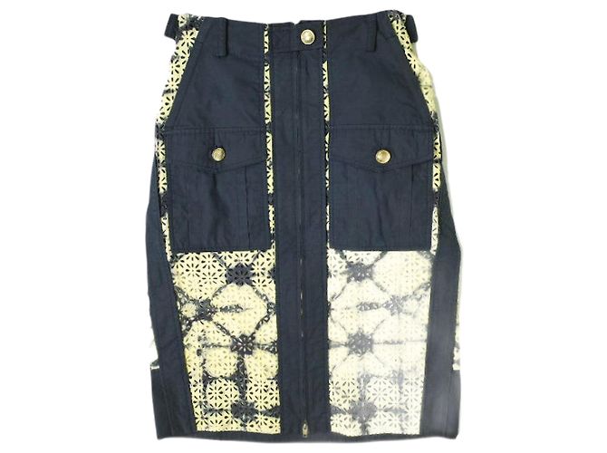 Autre Marque Falda de algodón utilitaria con bordado inglés impreso 3.1 Phillip Lim