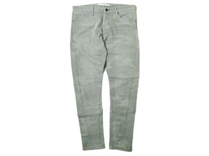 Autre Marque Pantalones de mezclilla de algodón e-802G Castaño