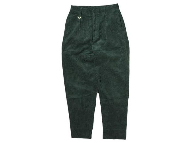 Autre Marque pantalones de algodón 1P anchos 8W Monkey Time Verde oscuro