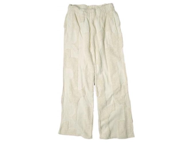 Autre Marque Pantalones de jacquard de algodón ADAM ET ROPE GAS04040 Blanco roto