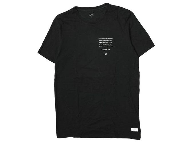Autre Marque Camiseta STAMPD VOIR DIRE TEE SS Cotton Negro