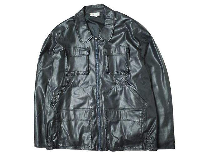 Autre Marque Giacca in ecopelle Rajabrooke L Navy Blu navy