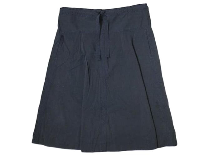 Autre Marque homspun Cotton Latine Skirt Navy blue  ref.1937367