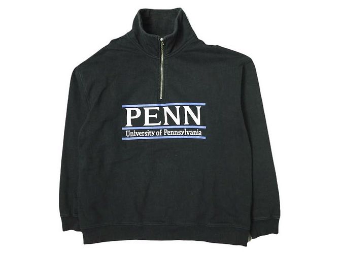 Autre Marque HALF ZIP COLLEGE SWEATSHIRT SCREEN STARS x BEAUTY&YOUTH Schwarz