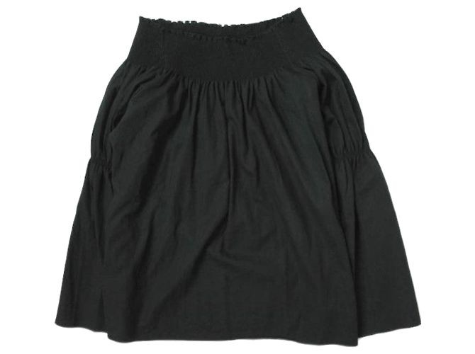 Autre Marque H BEAUTY&YOUTH Baumwollbluse Schwarz mit Off-Shoulder