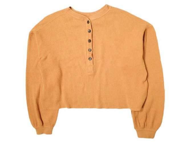 Autre Marque BEAUTY&YOUTH UNITED ARROWS Ripp-Henley-Pullover Orange