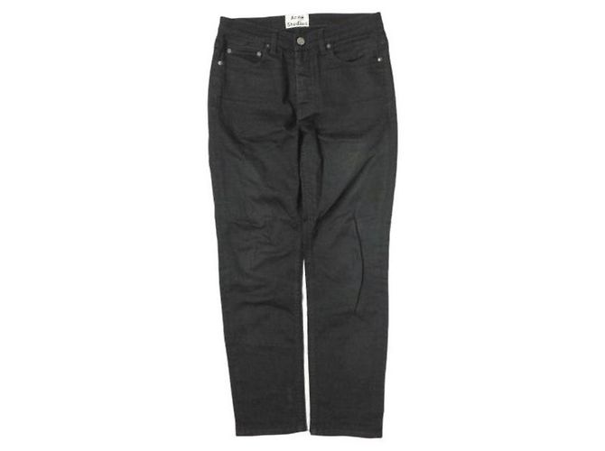 Jeans de denim slim tapered Acne Studios 29 Negro