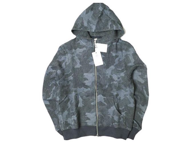 Autre Marque MOLETOM COM CAPUZ E ZÍPER HONEYCOMB DE ALGODÃO
