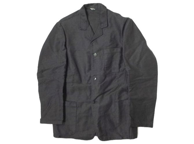 Autre Marque Dubure & Deverchere Black Moleskin Work Jacket