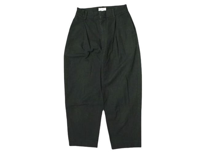 Autre Marque Calças Peg Top de lona de algodão Steven Alan M Preto