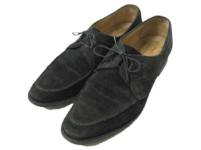 Louis Vuitton Enzo Bonafe Suede Ghillie Shoes Black UK6.5  ref.1938346