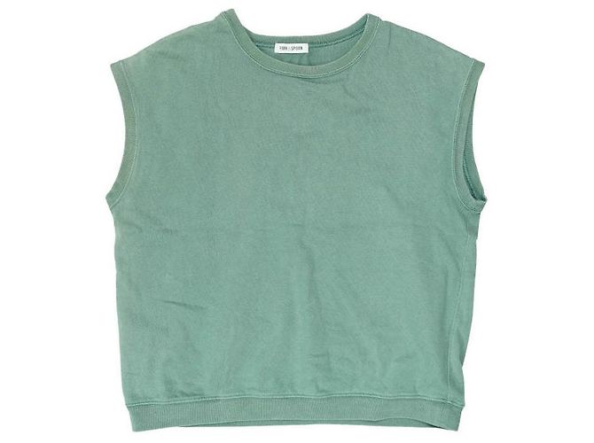 Autre Marque Top sin mangas de algodón FORK&SPOON Verde