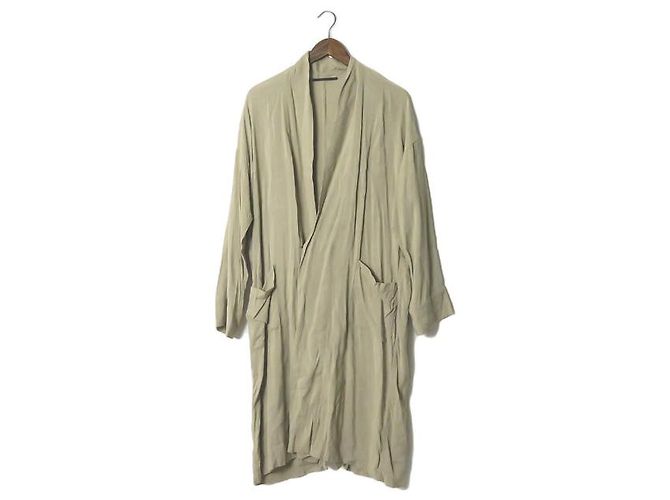 Autre Marque Cardigan lungo in lino e rayon AP STUDIO Beige