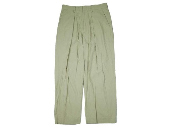 Autre Marque Calças de gabardine de algodão URU Bege