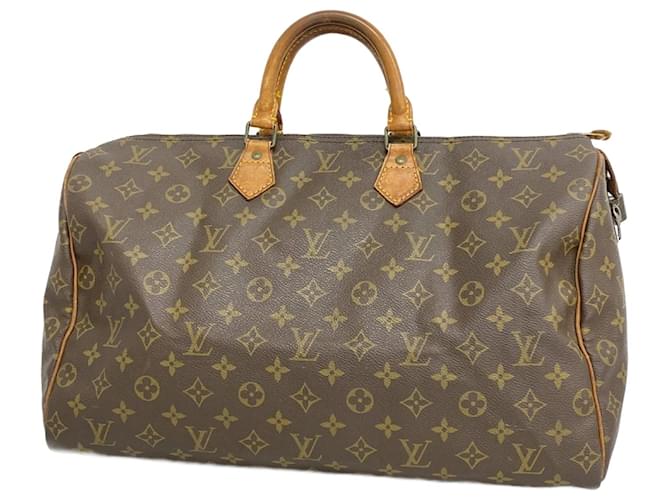 Louis Vuitton Speedy 40 Brown Cloth  ref.1938693