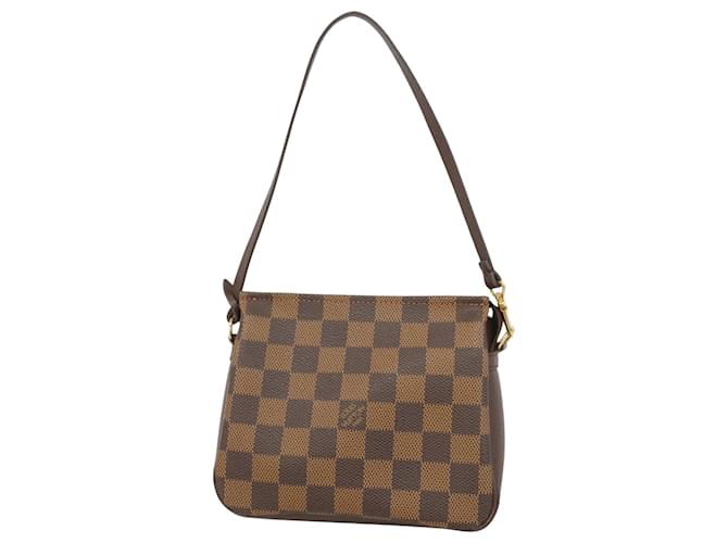 Trousse de maquiagem Louis Vuitton Marrom Lona  ref.1938888