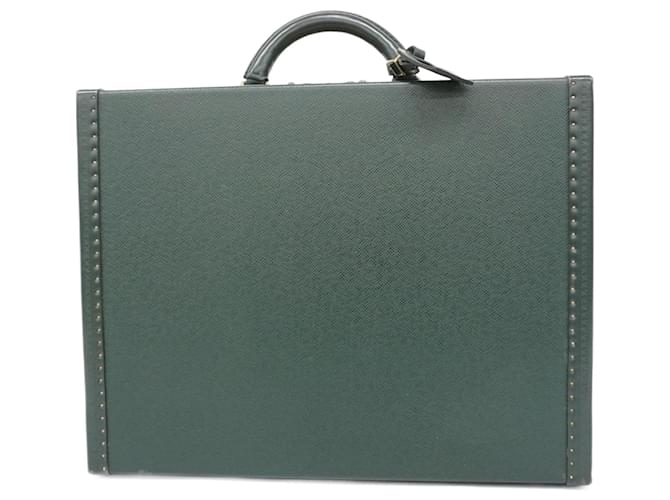 Louis Vuitton President Green Leather  ref.1938932