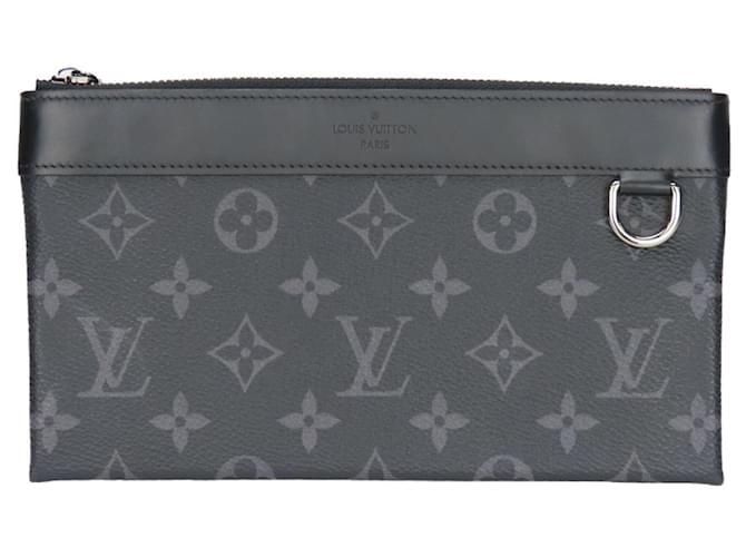Pochette Louis Vuitton Preto Lona  ref.1939120