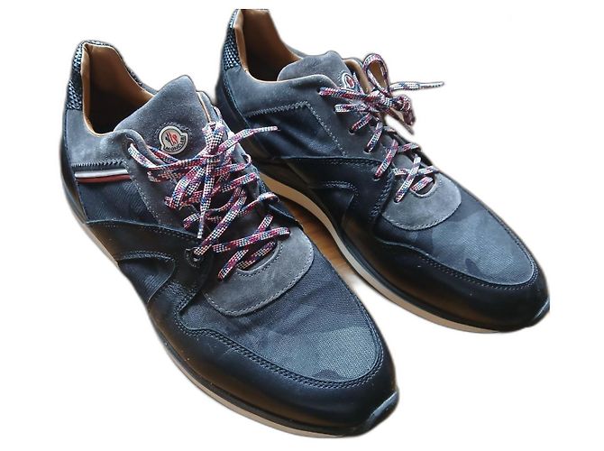 Elegante Moncler-Sneaker Anthrazitgrau