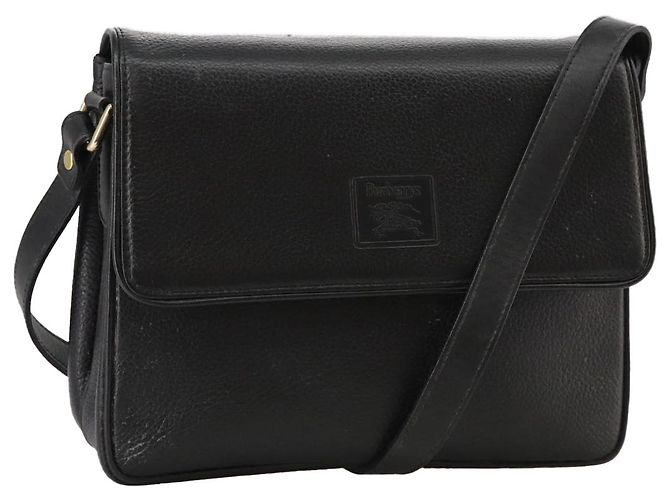 Autre Marque Borsa a spalla Burberrys in pelle nera e oro Auth mr850 Nero D'oro